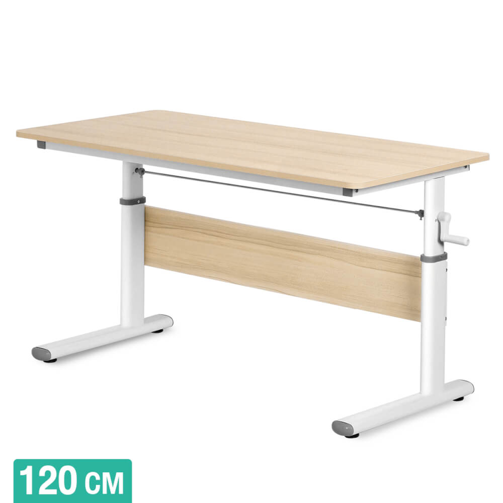 โต๊ะทำงานปรับระดับได้ InnHome รุ่น FlexiDesk 120 ซม. สีขาว_0